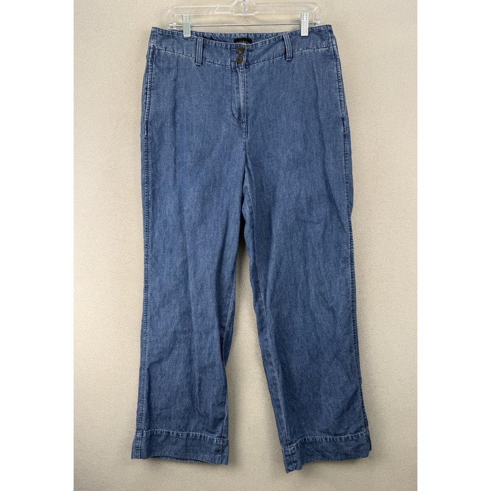 Talbots New England Denim Classic Chino Pants Women's Size 10 Medium Wash